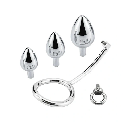 Hook 4663 Cock with Anal DiscreetChoice Set Steel Ring Stainless 0913